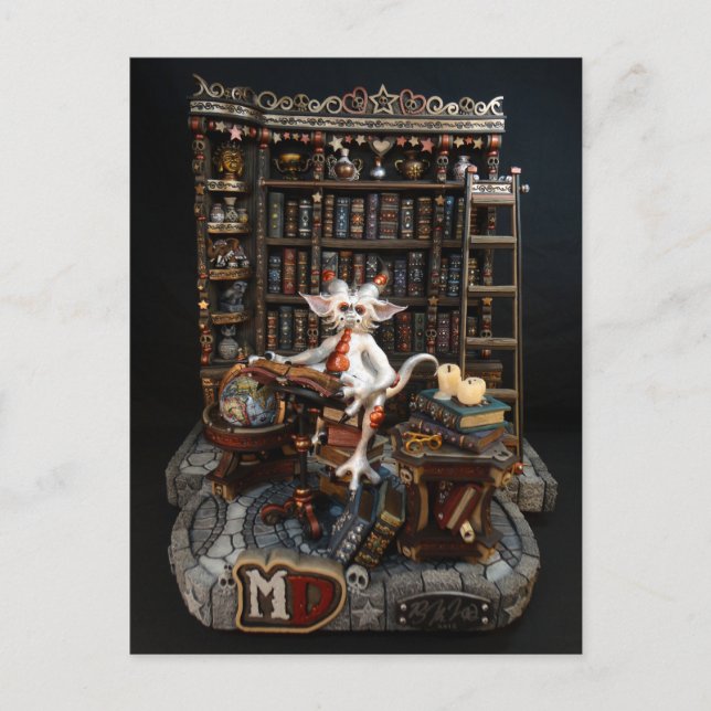 Library Dragon Postcard (Front)