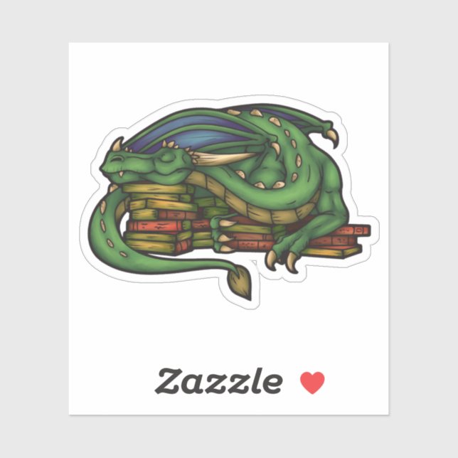 Library Dragon Sticker (Sheet)