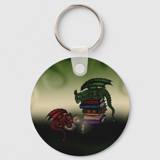 Library Dragons Keychain (Front)