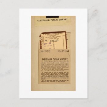 Library Due Date Card And Stamps by TO_photogirl at Zazzle