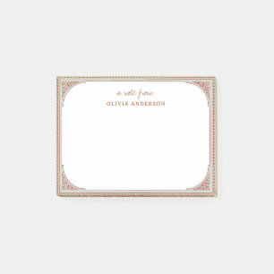 Library   Elegant Vintage Frame Post-it Notes
