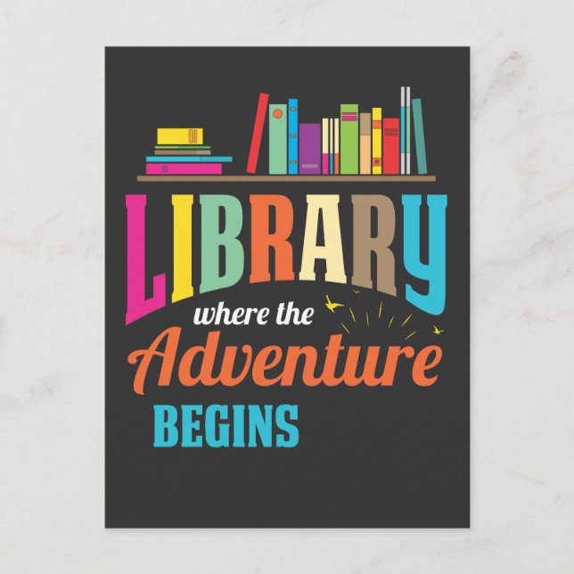 Library Fan - book lovers Librarian Reader Postcard (Front)