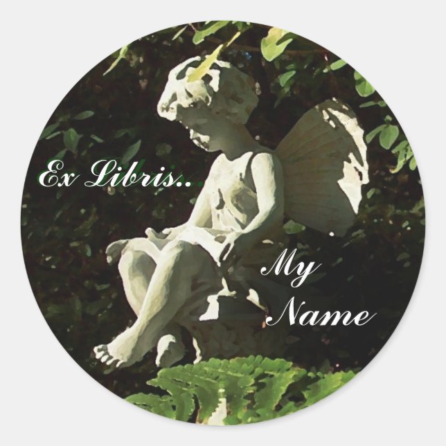 Library Garden Sprite "Ex Libris" Sticker (Front)