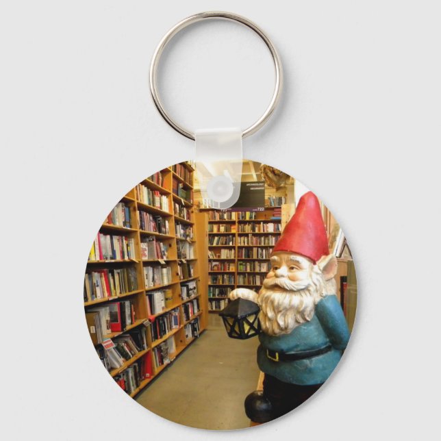 Library Gnome I Keychain (Front)