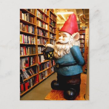Library Gnome Ii Postcard by thedustyphoenix at Zazzle