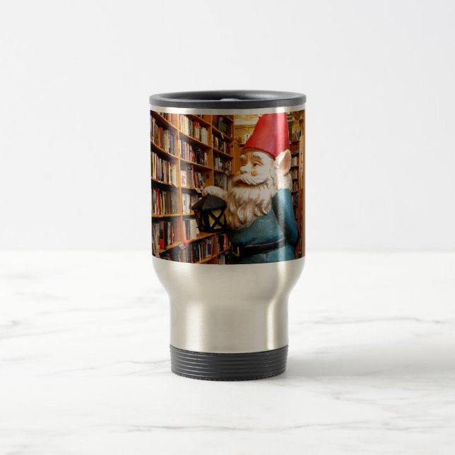 Library Gnome II Travel Mug (Center)