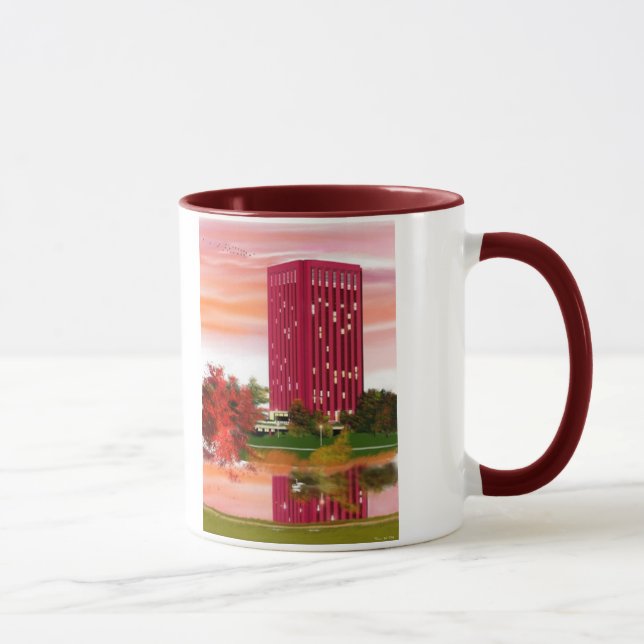 Library in Fall by Tam Nguyen Mug (Right)