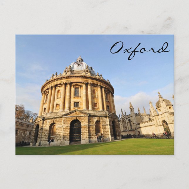 Library in Oxford, England Postcard (Front)