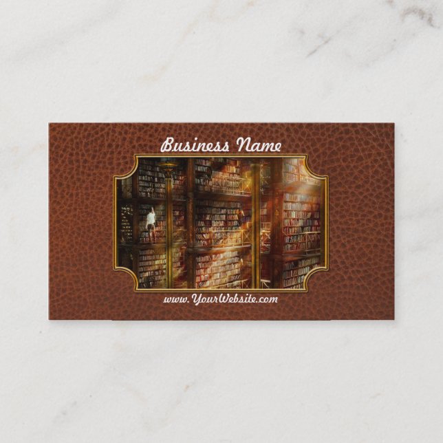 Library - It starts with a single page 1920 Business Card (Front)
