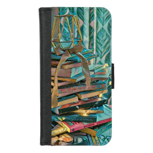 Library lover artwork iPhone 87 wallet case