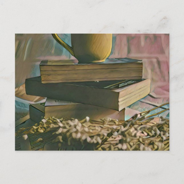 Library lover artwork postcard (Front)