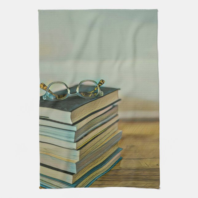 Library lover gift kitchen towel (Vertical)
