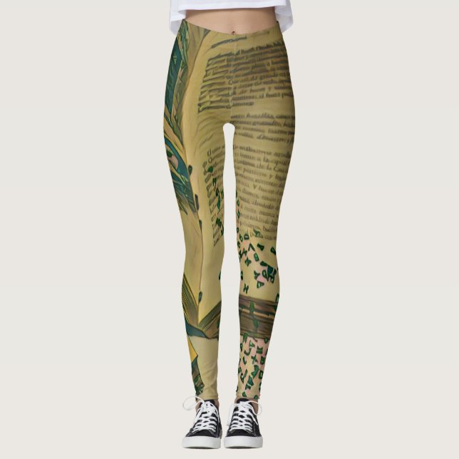 Library lover gift leggings (Front)