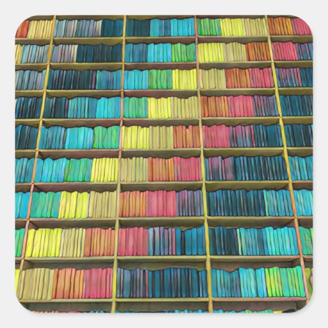 Library Lovers Gift Square Sticker (Front)