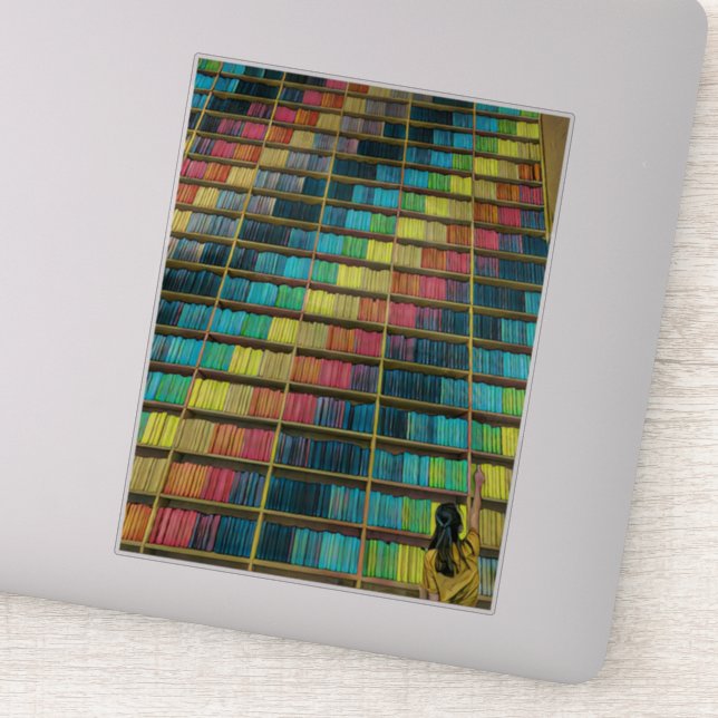 Library Lovers Gift Sticker (Detail)