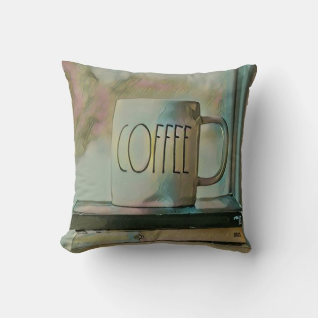 Library Lovers Gift Throw Pillow (Front)