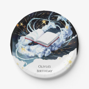 Library Magical Children's Storybook Birthday Paper Plates