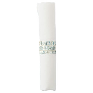 Library New Chapter Blue Boy Book Baby Shower Napkin Bands