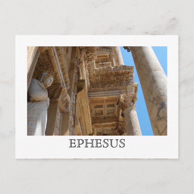 Library of Celsus Postcard (Front)