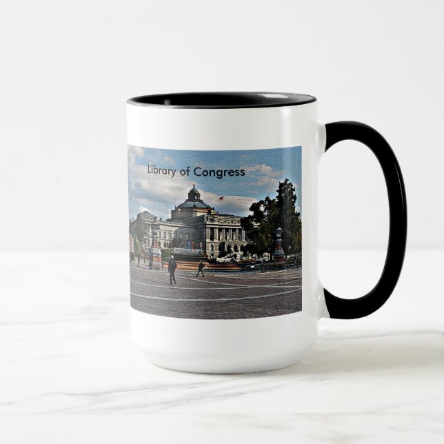 Library of Congress in Mosaic Pattern Mug (Right)