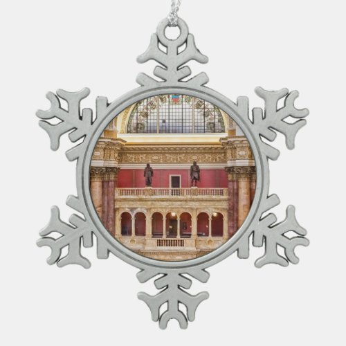 Library of Congress Snowflake Pewter Christmas Ornament