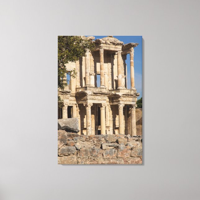 Library Of Ephesus Ruins Canvas Print (Front)