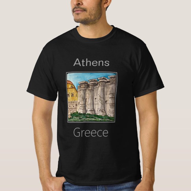 Library of Hadrian, Athens, Greece T-Shirt (Front)