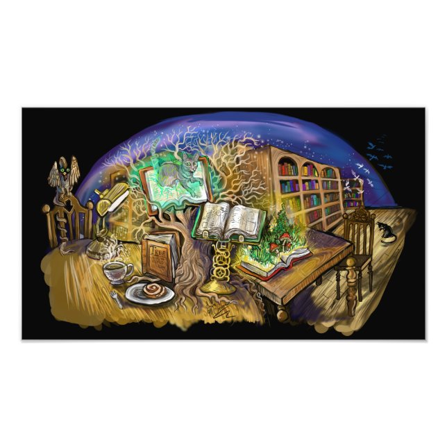 Library of Living Dreams Art Print (Front)