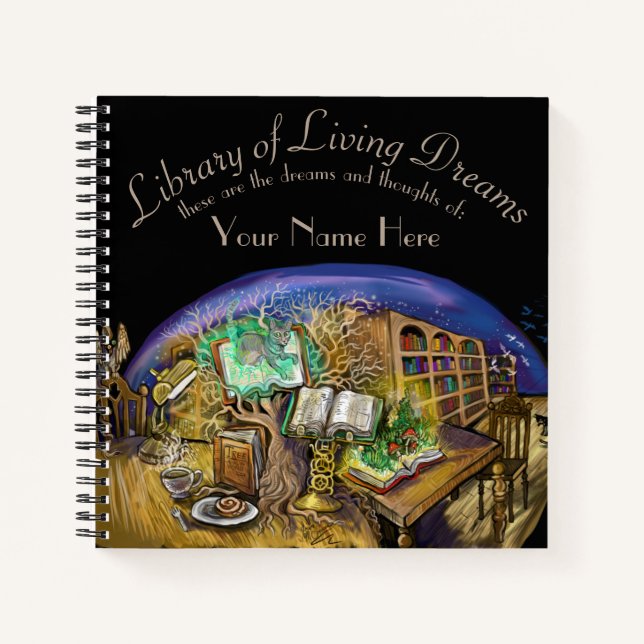 Library of Living Dreams Notebook (Front)