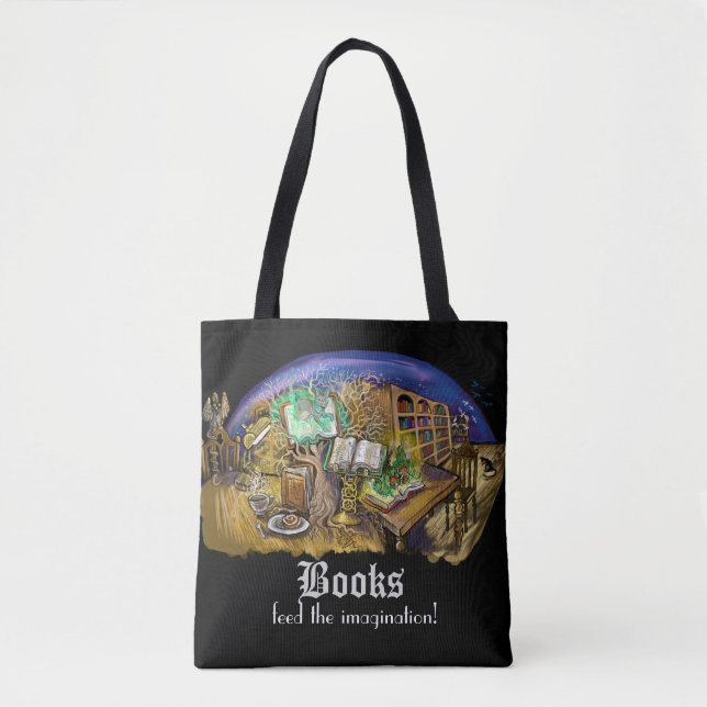 Library of Living Dreams Tote Bag (Front)