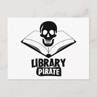 Library Pirate Postcard