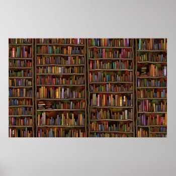 Library Poster by vladstudio at Zazzle