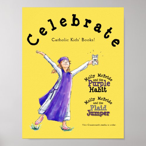 Library Poster Celebrate Catholic Kids