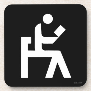 Library Reading Room Beverage Coaster