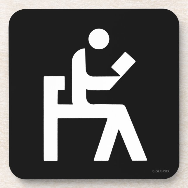 Library Reading Room Beverage Coaster (Front)