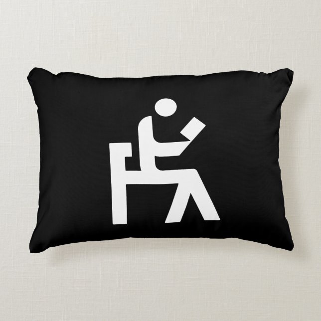 Library Reading Room Decorative Pillow (Front)