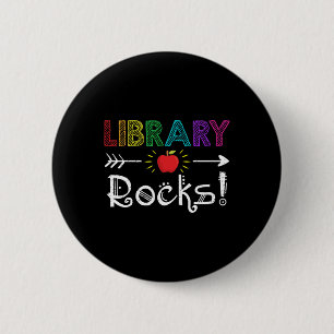 Library Rocks Teacher Student Fun Ck To School Gif Button