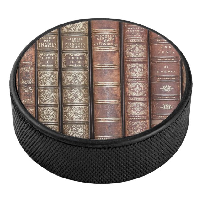 Library Shelf Hockey Puck (3/4)