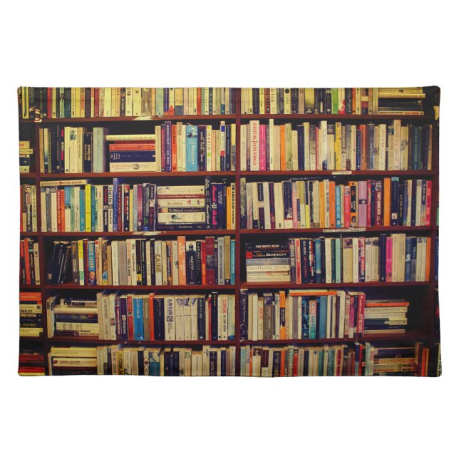 Library Shelves Cloth Placemat (Front)