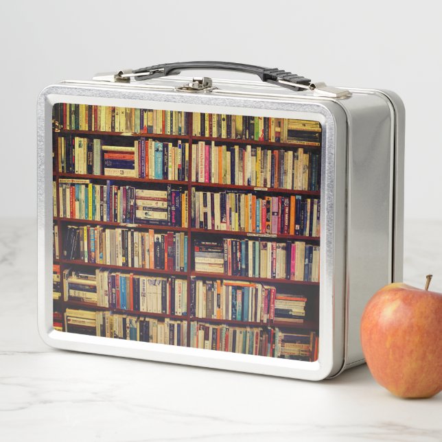 Library Shelves Metal Lunch Box (In Situ)
