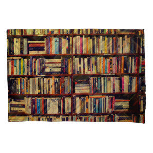 Library Shelves Pillow Case
