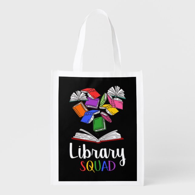 Library Squad I Grocery Bag (Front)