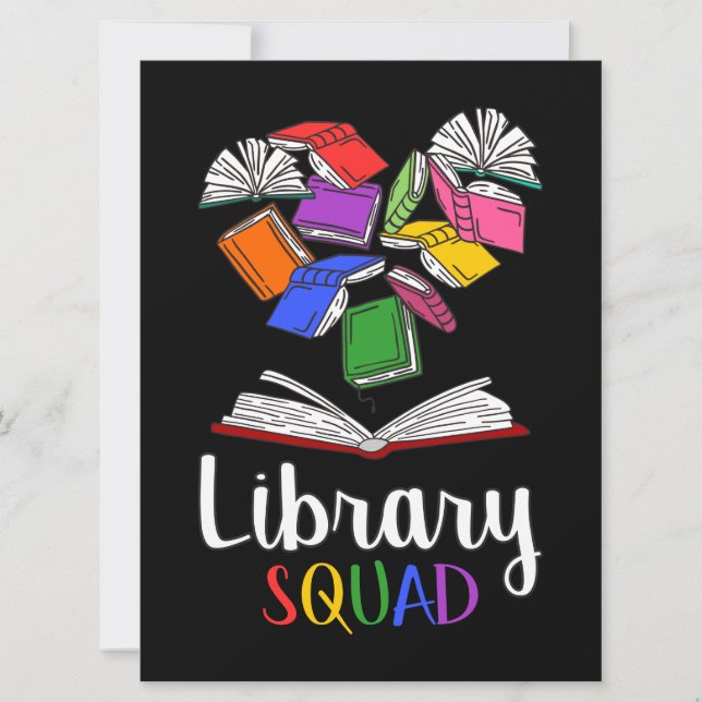 Library Squad I Invitation (Front)