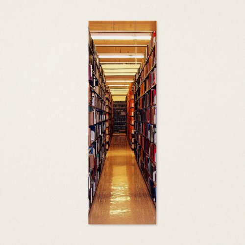 Library Stacks Bookmark Business Card