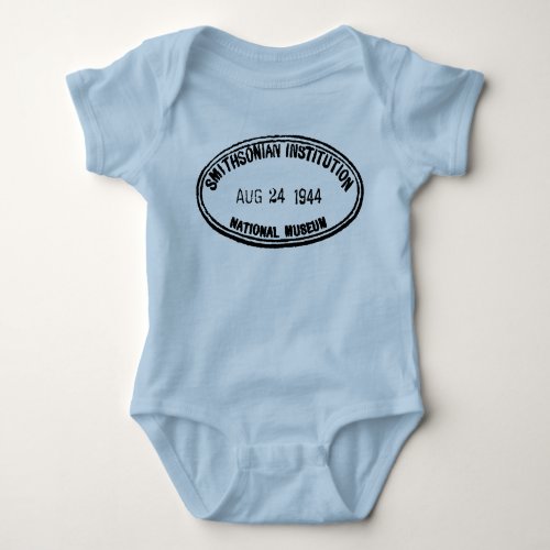 Library Stamp Smithsonian Institution 1944 Baby Bodysuit