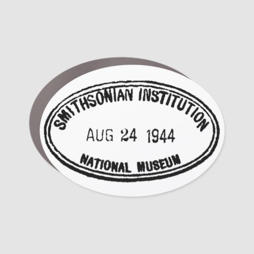 Library Stamp Smithsonian Institution 1944 Car Magnet