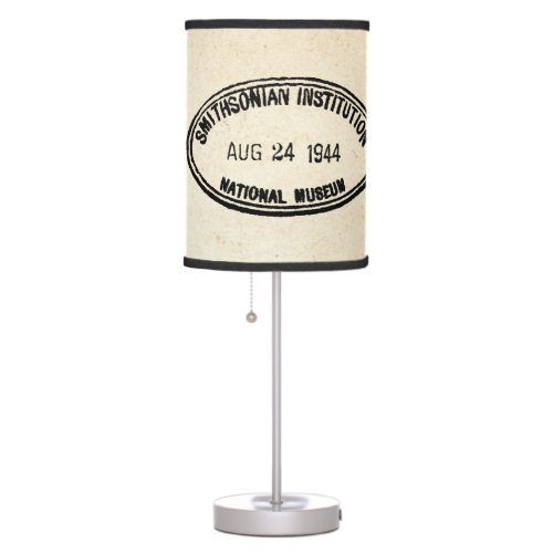 Library Stamp Smithsonian Institution 1944 Table Lamp