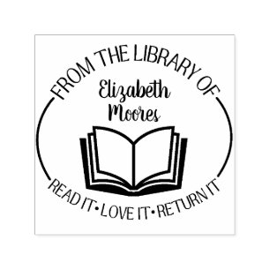 Library Stamp with Name