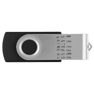 Library Stamps Date Due 1984 Flash Drive