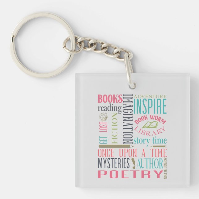 Library Subway Art Keychain (Front)